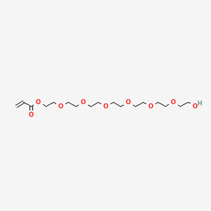 molecular formula C17H32O9 B12661180 20-Hydroxy-3,6,9,12,15,18-hexaoxaicosyl acrylate CAS No. 85136-61-4