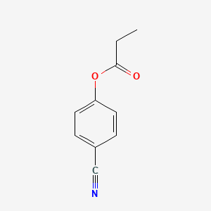 4-(1-Oxopropoxy)benzonitrile