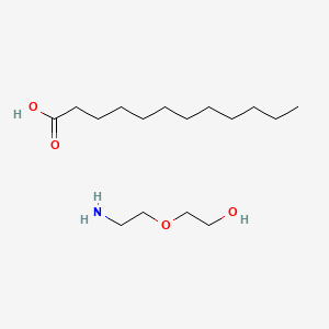 2-(2-Aminoethoxy)ethanol;dodecanoic acid