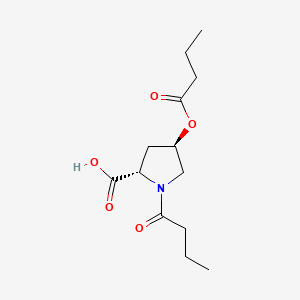 trans-4-(1-Oxobutoxy)-1-(1-oxobutyl)-L-proline