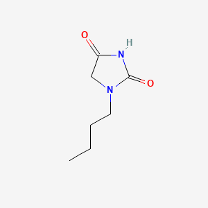 molecular formula C7H12N2O2 B1266127 1-Butylimidazolidine-2,4-dione CAS No. 33599-32-5