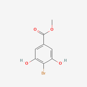 molecular formula C8H7BrO4 B1266133 甲基4-溴-3,5-二羟基苯甲酸酯 CAS No. 34126-16-4