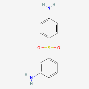 molecular formula C12H12N2O2S B1266135 3-(4-Aminophenyl)sulfonylaniline CAS No. 34262-32-3
