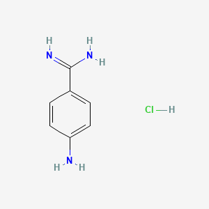 molecular formula C7H10ClN3 B1266166 4-氨基苯甲 amidine 盐酸盐 CAS No. 7761-72-0