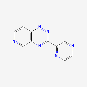 molecular formula C10H6N6 B12661928 3-Pyrazin-2-yl-pyrido(3,4-e)(1,2,4)triazine CAS No. 121845-67-8