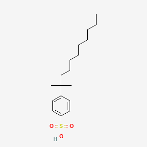 molecular formula C18H30O3S B12661936 p-(1,1-Dimethyldecyl)benzenesulfonic acid CAS No. 24271-16-7