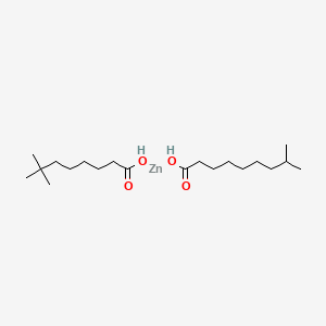 molecular formula C20H40O4Zn B12662027 (Isodecanoato-O)(neodecanoato-O)zinc CAS No. 84282-26-8