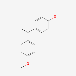 molecular formula C17H20O2 B12662061 Propane, 1,1-bis(p-methoxyphenyl)- CAS No. 4792-39-6