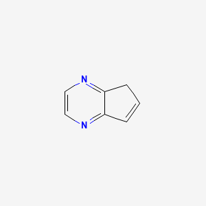 molecular formula C7H6N2 B12662125 5H-Cyclopentapyrazine CAS No. 25042-83-5