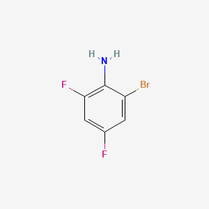 molecular formula C6H4BrF2N B1266213 2-溴-4,6-二氟苯胺 CAS No. 444-14-4