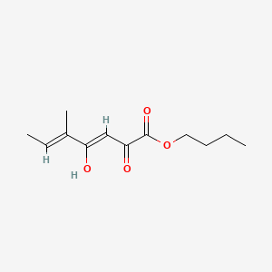 Butyl 2-hydroxy-5-methyl-4-oxohepta-2,5-dienoate