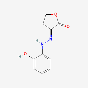 molecular formula C10H10N2O3 B12662204 Dihydrofuran-2,3-dione 3-((2-hydroxyphenyl)hydrazone) CAS No. 93803-50-0