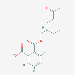 molecular formula C16H20O5 B126623 rac 单(2-乙基-5-氧代己基)邻苯二甲酸酯-d4 CAS No. 679789-44-7