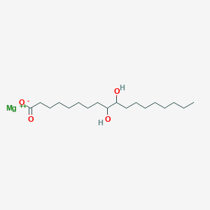 molecular formula C18H35MgO4+ B12662307 magnesium;9,10-dihydroxyoctadecanoate CAS No. 84682-00-8