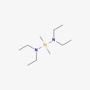 molecular formula C10H26N2Si B1266239 双(二乙氨基)二甲基硅烷 CAS No. 4669-59-4