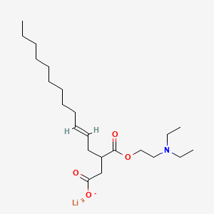 Lithium 1-(2-(diethylamino)ethyl) 2-dodecenylsuccinate