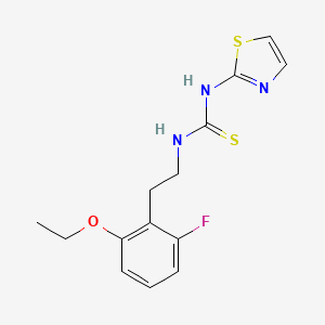 Thiourea, N-(2-(2-ethoxy-6-fluorophenyl)ethyl)-N'-2-thiazolyl-