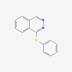 molecular formula C14H10N2S B12662657 Phthalazine, 1-(phenylthio)- CAS No. 149365-50-4