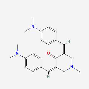 molecular formula C24H29N3O B12662748 3,5-Bis(4-(dimethylamino)benzylidene)-1-methyl-4-piperidinone CAS No. 3980-50-5