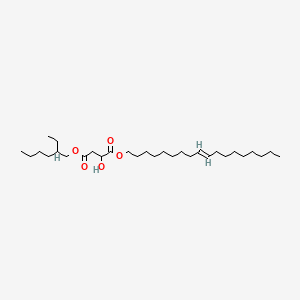 molecular formula C30H56O5 B12662751 4-(2-Ethylhexyl) 1-(octadec-9-enyl) malate CAS No. 93981-22-7