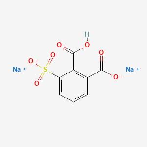 molecular formula C8H4Na2O7S B12662766 Disodium hydrogen sulphonatophthalate CAS No. 51821-29-5