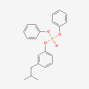 molecular formula C22H23O4P B12662772 3-(2-Methylpropyl)phenyl diphenyl phosphate CAS No. 958815-41-3