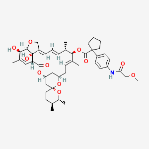 molecular formula C46H61NO11 B12662788 Latidectin A3 CAS No. 371918-51-3