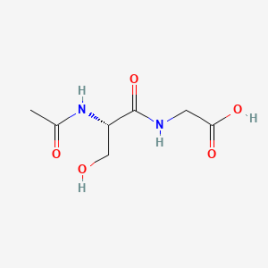 molecular formula C7H12N2O5 B1266283 N-乙酰丝氨酸甘氨酸 CAS No. 3244-65-3