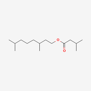 molecular formula C15H30O2 B12662854 3,7-Dimethyloctyl isovalerate CAS No. 71662-26-5