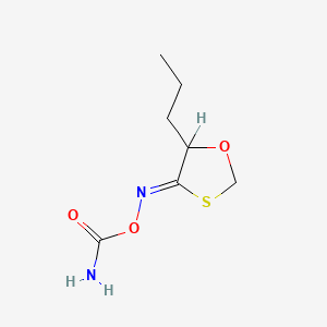 1,3-Oxathiolan-4-one, 5-propyl-, O-(aminocarbonyl)oxime, (Z)-