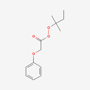 molecular formula C13H18O4 B12662946 1,1-Dimethylpropyl phenoxyperoxyacetate CAS No. 94089-14-2