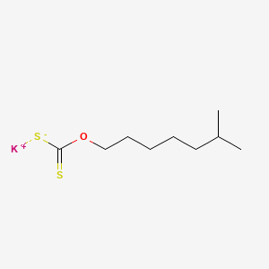 molecular formula C9H17KOS2 B12662949 Potassium O-isooctyl dithiocarbonate CAS No. 85650-89-1