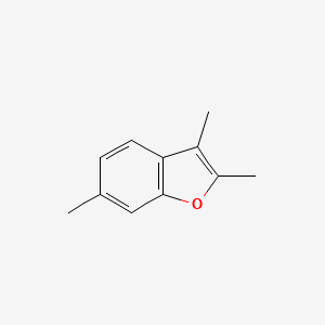 molecular formula C11H12O B12662955 Benzofuran, 2,3,6-trimethyl- CAS No. 7137-22-6