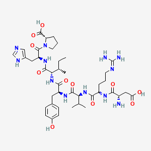 molecular formula C41H62N12O11 B1266297 Angiotensin (1-7) CAS No. 39386-80-6