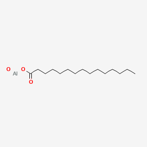 molecular formula C15H29AlO3 B12662999 Oxo(pentadecanoato-O)aluminium CAS No. 94266-40-7