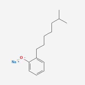 molecular formula C14H21NaO B12663007 Sodium isooctylphenolate CAS No. 93922-02-2