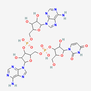 molecular formula C29H36N12O18P2 B12663017 Uridylyl-(3'.5')-adenylyl-(3'.5')-adenosine CAS No. 2889-33-0