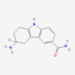 molecular formula C13H15N3O B1266302 6-amino-6,7,8,9-tetrahydro-5H-carbazole-3-carboxamide CAS No. 147009-17-4