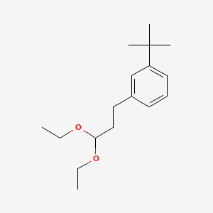 molecular formula C17H28O2 B12663062 (3-tert-Butyl)-1-(3,3-diethoxypropyl)benzene CAS No. 84145-56-2