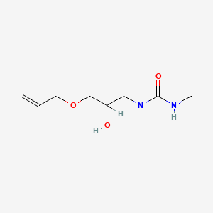 molecular formula C9H18N2O3 B12663070 1-[3-(Allyloxy)-2-hydroxypropyl]-1,3-dimethylurea CAS No. 93893-84-6