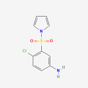 1H-Pyrrole, 1-((5-amino-2-chlorophenyl)sulfonyl)-