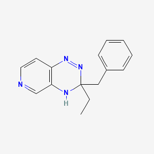 3-Benzyl-3-ethyl-3,4-dihydro-pyrido(3,4-e)(1,2,4)triazine