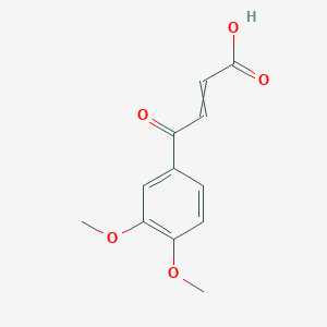 molecular formula C12H12O5 B1266308 4-(3,4-Dimethoxyphenyl)-4-oxobut-2-enoic acid 