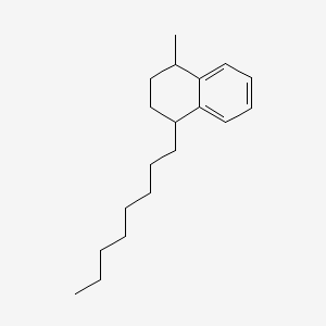 molecular formula C19H30 B12663111 1,2,3,4-Tetrahydro-1-methyl-4-octylnaphthalene CAS No. 61761-65-7