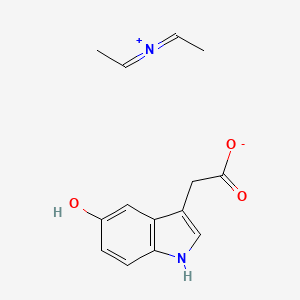 molecular formula C14H16N2O3 B12663141 Diethylammonium 5-hydroxy-1H-indole-3-acetate CAS No. 84332-94-5