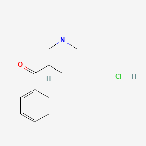 B1266315 3-(Dimethylamino)-2-methylpropiophenone hydrochloride CAS No. 5400-92-0