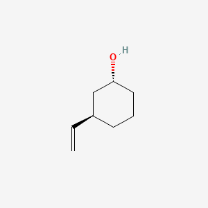 molecular formula C8H14O B12663185 trans-3-Vinylcyclohexan-1-ol CAS No. 43101-34-4