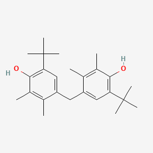 molecular formula C25H36O2 B12663207 4,4'-Methylenebis(6-tert-butyl-2,3-xylenol) CAS No. 84604-88-6