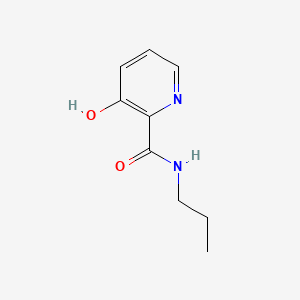 molecular formula C9H12N2O2 B12663213 3-hydroxy-N-propylpyridine-2-carboxamide CAS No. 85567-41-5