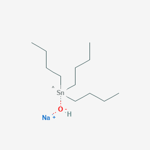 molecular formula C12H28NaOSn B12663226 Sodium tributylstannolate CAS No. 85938-52-9